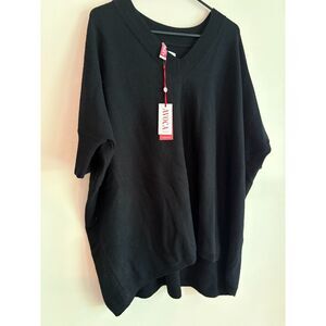 NWT Avoca Black Poncho